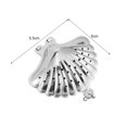 thumbnail image 3 of Lubelski Tea Infuser with Hook Reusable Stainless Steel Cute Seashell Shaped Loose Tea Infuser Teapot Accessories, 3 of 3