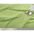 thumbnail image 3 of Soimoi Green polyester Crepe Fabric Leaves & Lotus Floral Print Fabric by Yard 42 Inch Wide, 3 of 5