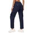 thumbnail image 1 of iHPH7 Joggers pour Femmes Pantalons Cargo en Molleton pour Femmes Pantalons à Séchage Rapide Femmes Pantalons Cargo pour Femmes Pantalons Taille Haute pour Femmes Pantalons de Gym Femmes Pantalons d'Extérieur Femmes Bleu Foncé m, 1 of 7