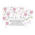 thumbnail image 1 of Inkdotpot 30Gender Reveal Twinkle Twinkle Little Star Baby Shower Book Request Cards Bring A Book Instead Of A Card Baby Shower Invitations Inserts Games, 1 of 6