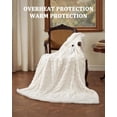 thumbnail image 4 of 50x60 Heated Throw Blanket with Thick Tufted Cable Pattern,10 Heat Levels&10Timer Settings,Electric Throw with Intelligent Temperature Control,Machine Washable,Fast Heating，White, 4 of 8
