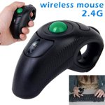 FNNMNNR USB 2.4GHZ Wireless Finger HandHeld Trackball Mouse Mice for PC Laptop