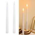 thumbnail image 1 of ANGGREK Flameless Taper Candles , LED Candle Light Wiring Free 2pcs Plastic Soft For Pet For Festival For Birthday Party, 1 of 8