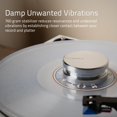 thumbnail image 2 of Fluance HiFi Vinyl Record Weight Stabilizer High Mass 760 gram Steel LP Disc Turntable Accessory with Protective Velvet Pad for Vibration Damping (RW02), 2 of 6