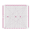 thumbnail image 1 of Règle de Courtepointe 12,5 X 12,5 Po Règles Fendues pour Courtepointe et Couture Règles de Bande de Courtepointe pour Tissu Coupe Précise,1 * Règle de Courtepointe, 1 of 6