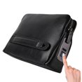 thumbnail image 4 of Fipilock FL-V1 Men Zipper Leather Wallet Smart Fingerprint Security Anti Theft Handbag Black, 4 of 14