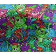 thumbnail image 4 of oneOone Viscose Chiffon Multicolor Fabric Cat Craft Projects Decor Fabric Printed By The Yard 42 Inch Wide, 4 of 4