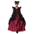 thumbnail image 1 of California Costumes, Gothic Lace Vampire, Child Large, Black/Red, 1 of 4