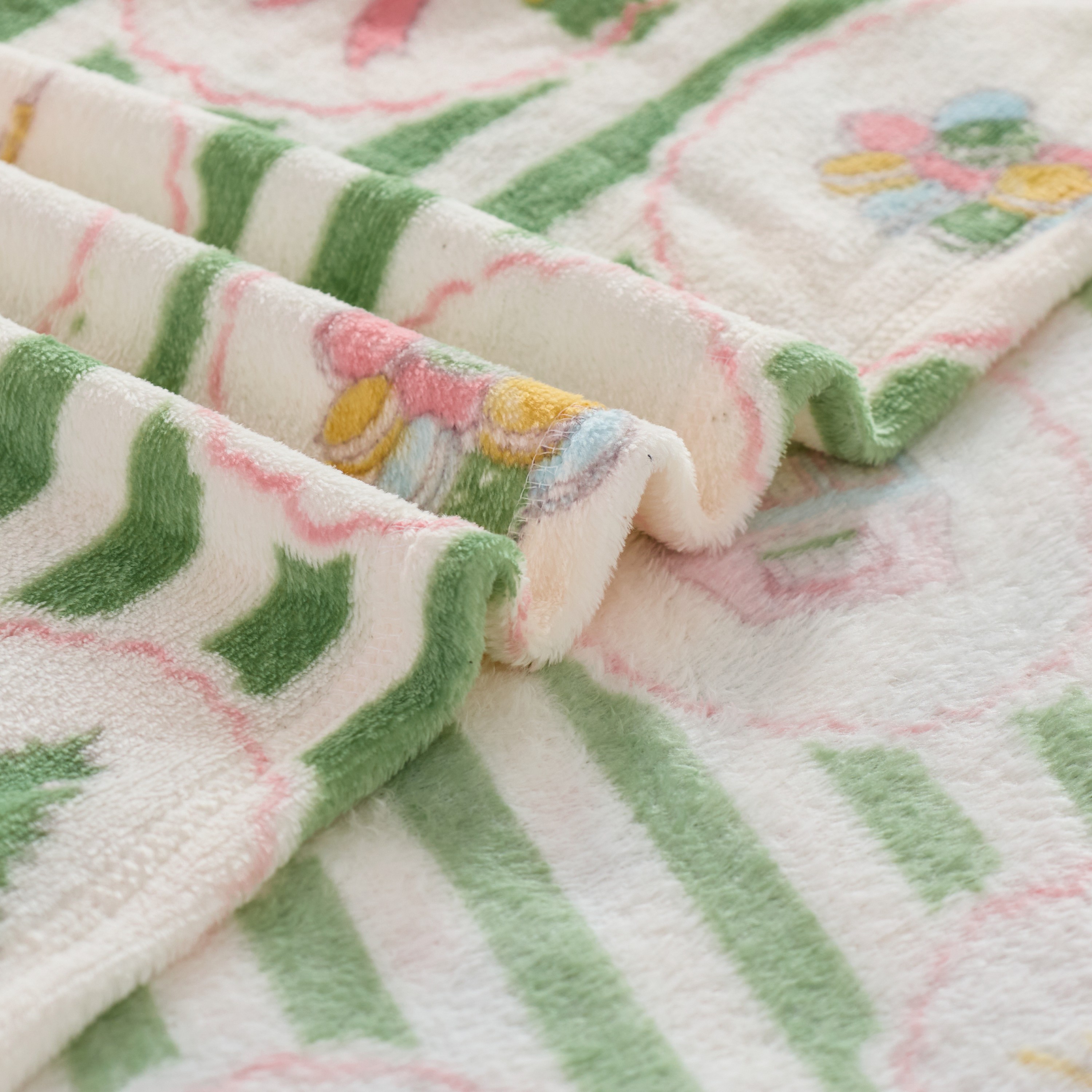 Jeté en peluche Holiday Time Timbres, 50 po x 60 po