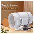 thumbnail image 3 of 4''5''6'' Extractor Fan Low Noise Inline Duct Air Cleaning Machine Exhaust Fan Kitchen Airflow Ventilation Wall Exhaust Fan ,Fast Wind Speed, 3 of 6