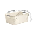 thumbnail image 3 of Kmonabie Upgraded Stackable Storage Bins with Handle, White Plastic Organizer Containers for Kitchen Pantry Bathroom Cabinet Drawer Wardrobe Organization, 3 of 6