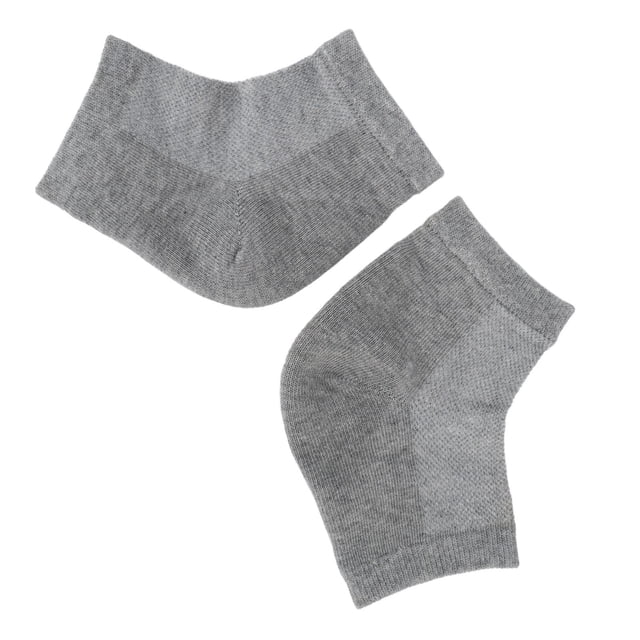 Heel Socks, Cracked Heel Socks Hypo Allergenic Natural Look For Heels Gray