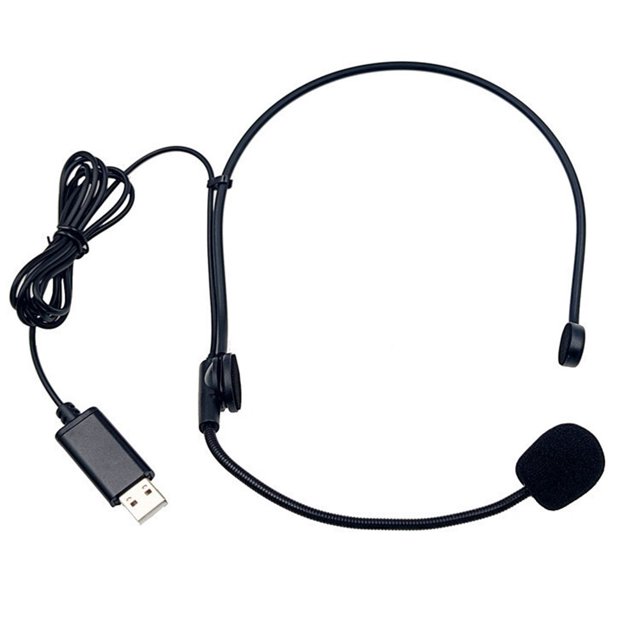 GLFILL Casque USB Filaire avec Microphone pour PC Ordinateur Portable Enseignement