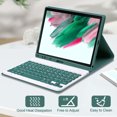 thumbnail image 3 of Mistaha Detachable Protective Case with Bluetooth Keyboard for Samsung Galaxy Tab A9/A9 Plus, Stable Support, Pen Slot, PU Leather, Sky Blue, Compatible with SM-X210/X216/X218, 11-inch, Lightweight, 3 of 6