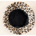 thumbnail image 5 of LinYooLi Trendy Winter Unisex Bucket Hats Leopard Warm Soft Fluffy Fisherman Hat Travel Outdoor, 5 of 5