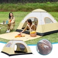 thumbnail image 1 of Automatic Pop Up Tent 2 Second Quick Setup, Rain & Sun Protection Camping Shelter Windproof Design, Double Door Mesh Ventilation Waterproof Silver Coating for Outdoor, 1 of 8