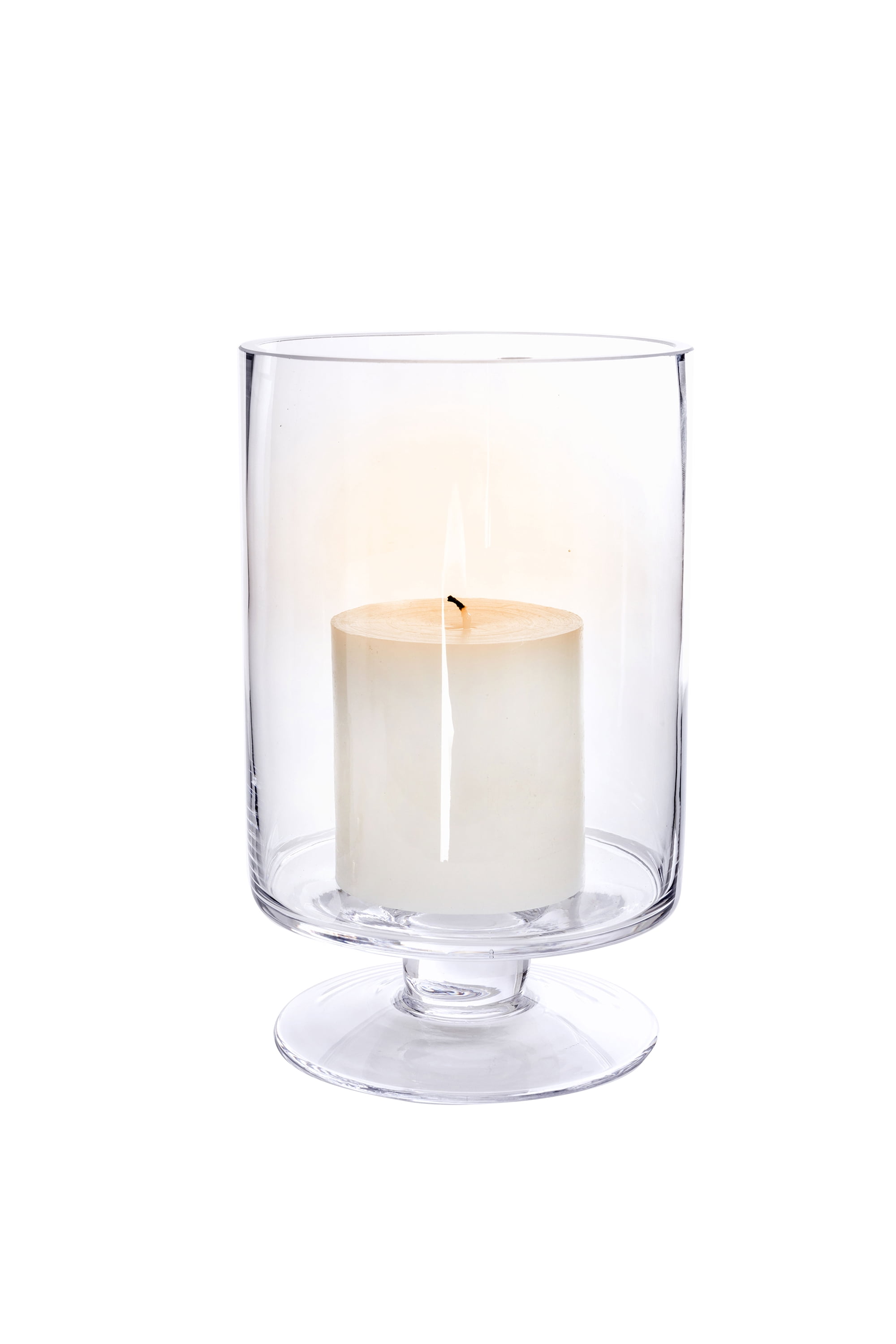 Better Homes and Gardens Large Glass Pillar Pedestal Candle Holder Home