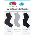 thumbnail image 4 of Fruit Of The Loom Mens Eversoft Fleece Extended Sizes Elastic Bottom Sweatpants,, 4 of 6