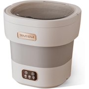 Portable 12L Folding Washing Machine, Fully Automatic Compact Washer with 3 Modes for RV, Dorm, and Travel