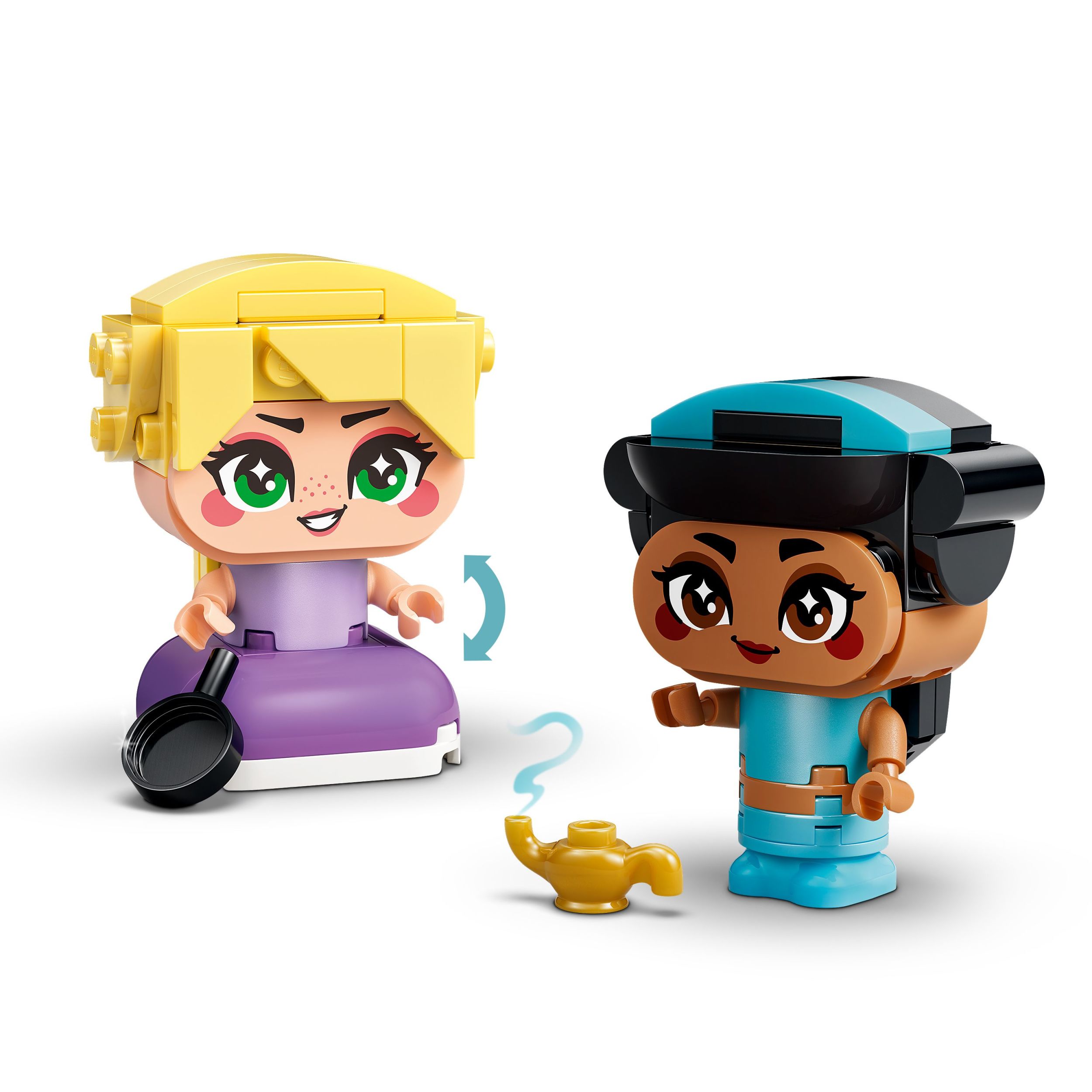 LEGO Disney Princess Mini Jasmine & Rapunzel Building Toy - Princess Toys for Girls & Boys, Ages 5+ - Disney Gifts for Kids - 43303