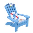 thumbnail image 1 of CRAFTHROU Simulated Beach Chair Model Beach Chair Ornament Wooden Blue 1Pcs, 1 of 6