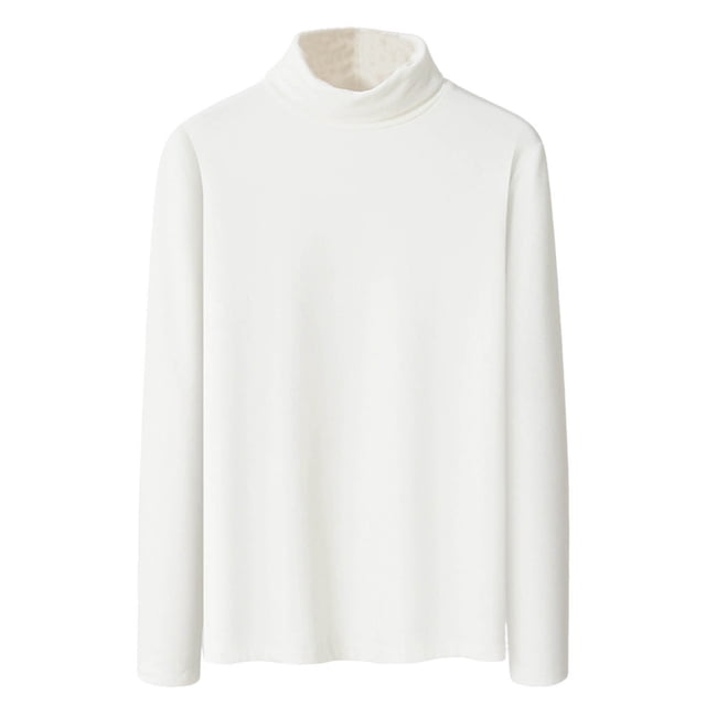 HAiming Chandails Thermiques à Col Roulé pour Hommes Couche de Base Décontractée Manches Longues Chandail Léger Automne Hiver Hauts Chauds