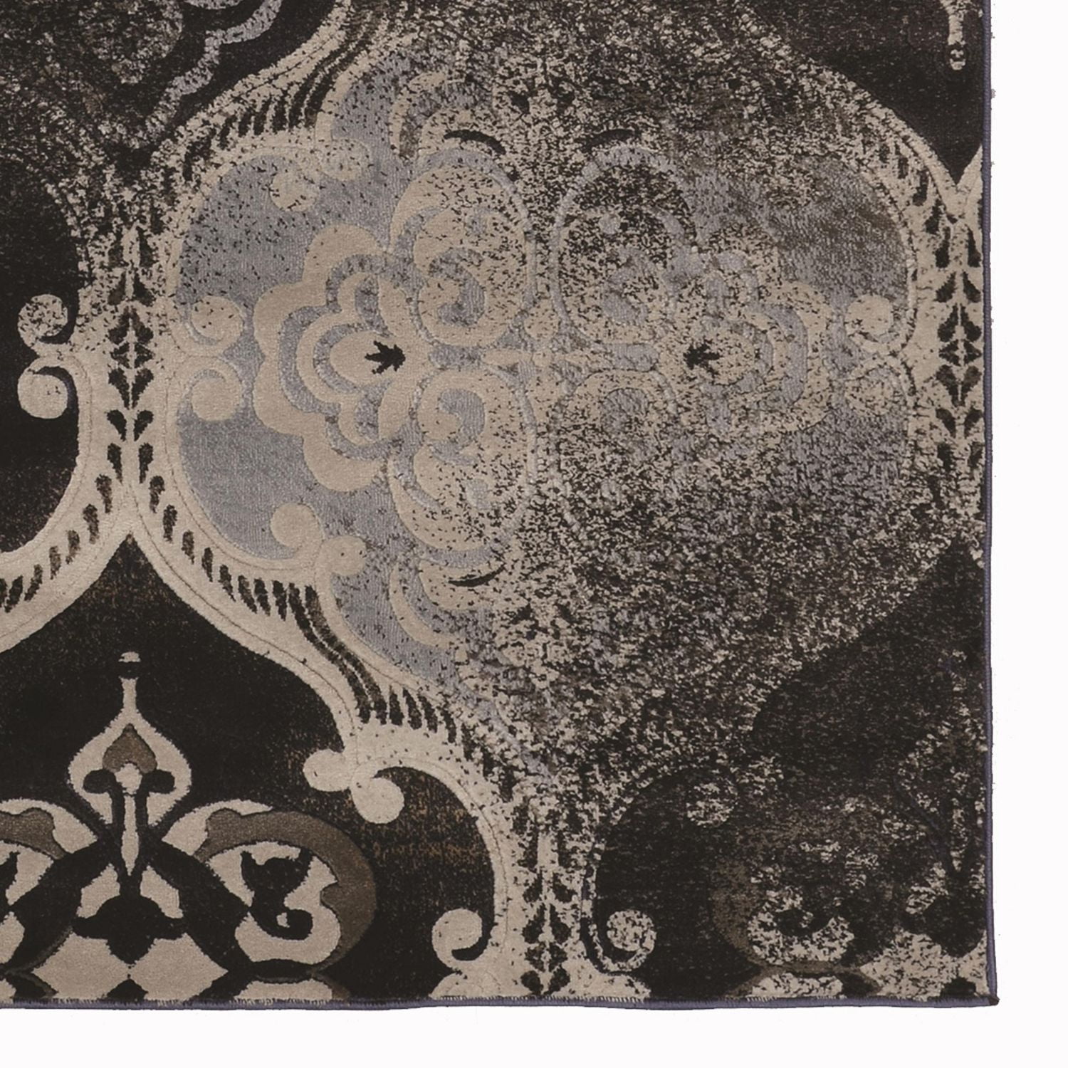 Tapis Bijou Arthur bleu et beige de 5 pi x 7 pi 6 po