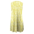 thumbnail image 3 of Weiqiqre Robes pour Femmes en Solde, Mode Femmes Décontracté Élégant Col Rond Robes Imprimées Été Robe Sans Manches à Enfiler, 3 of 5