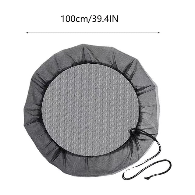 Rain Bucket Mesh Reusable Water Barrel Filter Rain Barrel Screen Water Barrel Mesh Flexible Drawstring Water Barrel Top Catcher For Garden