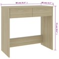 thumbnail image 4 of vidaXL Desk Sonoma Oak 80x40x75 cm Engineered Wood, 4 of 4