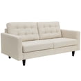 thumbnail image 5 of Modway Empress Modern Upholstered Fabric Tufted Loveseat in Beige, 5 of 5