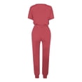 thumbnail image 5 of Yuyuzo Womens Workout Sets 2 Piece Short Sleeve Crew Neck T-Shirts Drawstring Jogger Pants with Pockets, 5 of 5