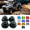 thumbnail image 2 of fastboy 4pcs / Ensemble Alliage d'Aluminium Nylon Roue Écrou de Blocage pour 1/10 Axial SCX10 Crawler Crawler S Durabilité Titane 1Set, 2 of 6