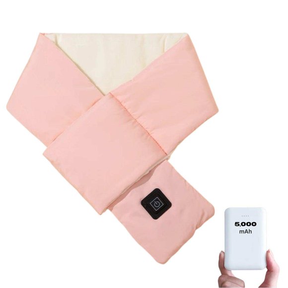 TUTT Heated Scarf Unisex | 5,000 mAh Power Bank | 3 Heat Levels | Neck Shoulder Back Heating Pad | Ideal Gift for Cold Weather