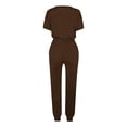 thumbnail image 5 of Yuyuzo Womens Workout Sets 2 Piece Short Sleeve Crew Neck T-Shirts Drawstring Jogger Pants with Pockets, 5 of 5
