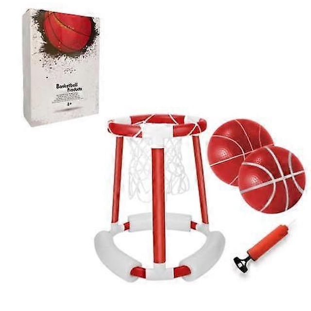 Christmassxbd Floating Pool Basketball Hoop Game Compatible With Swimming Pool | Includes Hoop, 2 Balls And Pump,inflatable Basketball Hoop Water Bask_Perfect Gift