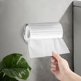 thumbnail image 4 of Wall Mount Paper Towel Dispenser Holder Bo X For Bathroom Kitchen No Drill PET Material Space Saving Functional Storage, 4 of 4