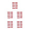 thumbnail image 1 of Thinsony 10 Pcs Bicycle Cable End Caps Professional Wear-resistant Universal Shifting Shifting Red 5Set, 1 of 6