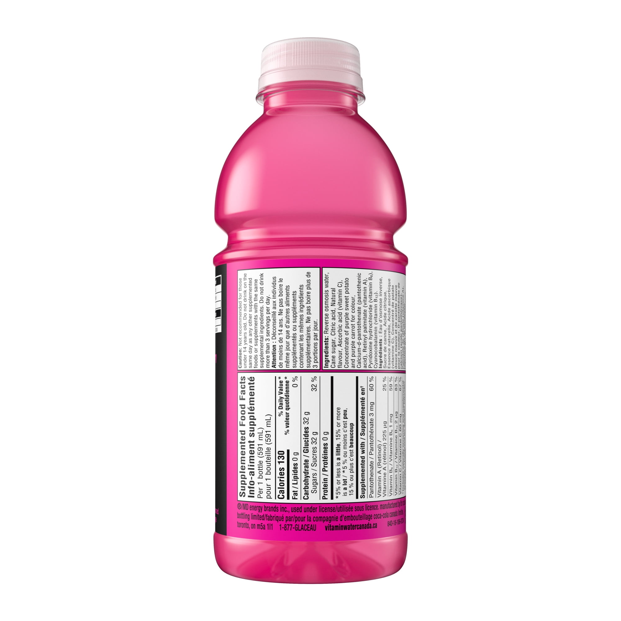 vitaminwater focus boisson enrichie en bouteille, 591 mL