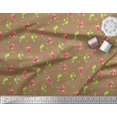 thumbnail image 3 of Soimoi Poly Georgette Fabric Straw & Juice Beverages Decor Fabric Printed Yard 42 Inch Wide, 3 of 3