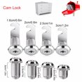 thumbnail image 2 of Xingzhi Locks For Home plistic Easy To Install Silver Comes With 2 Keys Locker Lock 5pcs 16mm, 2 of 6
