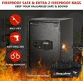 thumbnail image 2 of Voncabay Steel Money Safe Box for Home with Fireproof Money Bag for Cash Safe, 2.2 Cubic Feet Security Safe Box for Money Safe with Keys, Lock Box Fireproof Safe with Keypad Lock, 2 of 6