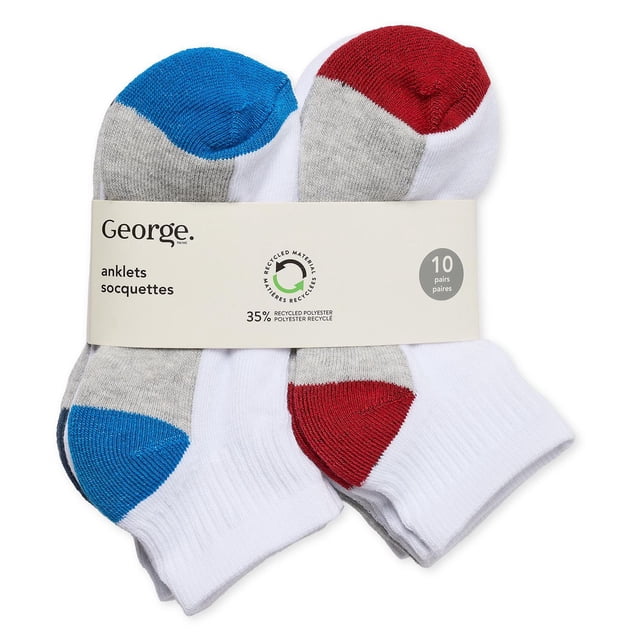 George Kids' Ankle Socks 10-Pack