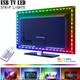thumbnail image 4 of LED Lumières Bande RGB DC5V Flexible Lampe Ruban USB TV Éclairage de Fond LED Bandes avec Télécommande, 4 of 8