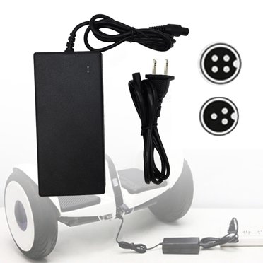 Neinkie Power Adapter 3 Hole/4 Hole Plug 63V 1.1A Replacement Charger for Xiaomi Nine Balance Car