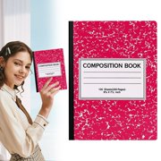 Meiiso Tool Series, Printed Snowflake Notebook Rose Red, Wide Ruled Notebook Composition Notebooks Wide Ruled Composition Book Wide Notebook Papersewn Binding Cover Assorted Colors, Clearance!