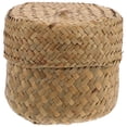 thumbnail image 1 of Milisten Handmade Woven Flower Basket Gift Box Mini Sundries Container With Lid, 1 of 6
