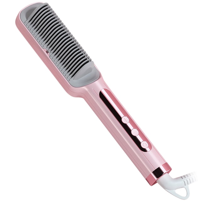 Portable Hair Straightener Ionic Electric Ceramic Straightening Comb 20s Quick Heated Anti-Scald Modelling Brush Styling