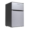 thumbnail image 4 of Hamilton Beach 3.1 Cu.Ft Mini Fridge with True Freezer, 2-Door Compact Refrigerator, Energy Star, Reversible Doors, Stainless Steel, 4 of 9