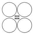 thumbnail image 2 of 4 Pcs Bande Protectrice de Moyeu de Roue Anti-Rayures Bande de Protection de Jante de Moyeu de Roue Élégante pour Voiture 19 Pouces, 2 of 7